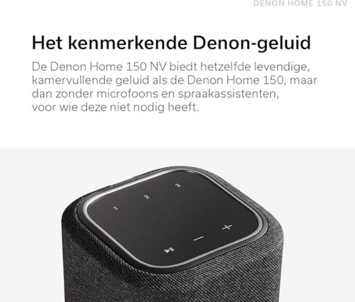 Produktbild Denon Home 150 NV Multiroom Speaker schwarz (Airplay 2, Bluetooth, WLAN)