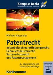 Produktbild Patentrecht (Deutsch, Hassemer, Michael(Prof.Dr.), 2015)