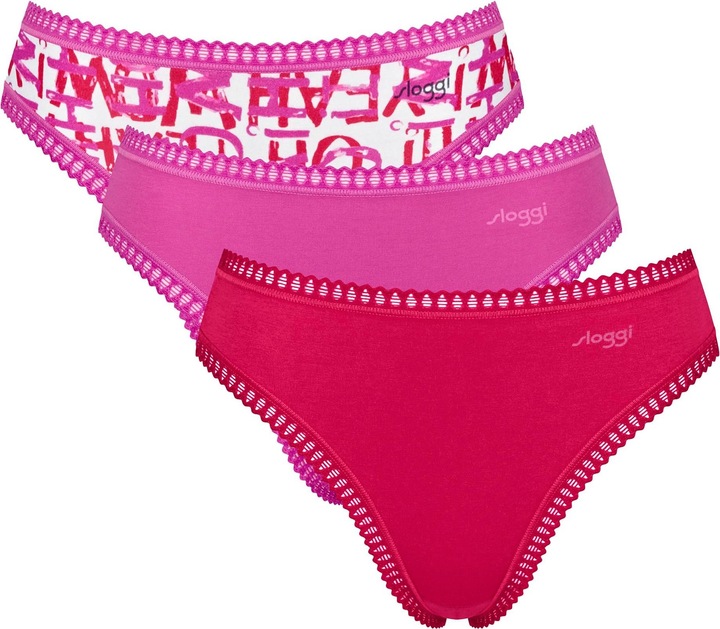 Immagine prodotto Sloggi Slip Casual Vestibilità comoda GO Crush Gamba alta C3P (XS, confezione da 3)