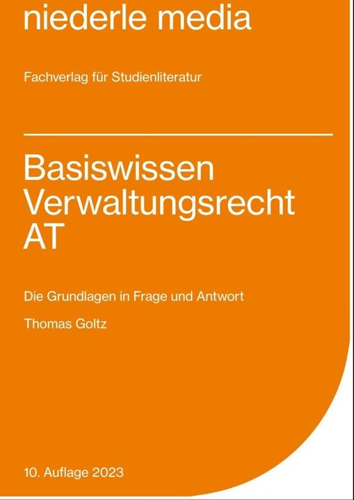 Produktbild Basiswissen Verwaltungsrecht AT (Deutsch, Thomas Goltz, 2023)