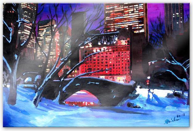 Actual product image Trenddeko Central Park in Winter (120 x 75 cm)