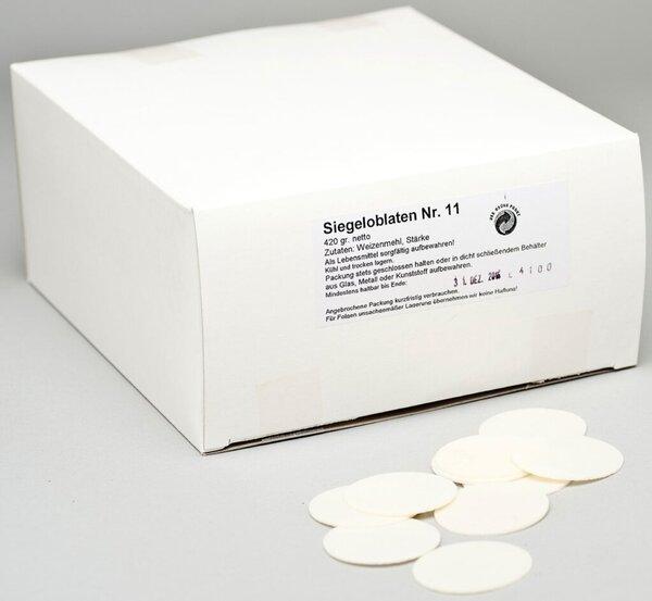 Produktbild csk kontorbedarf Siegeloblaten Nr. 11 40mm weiss VE=420g netto