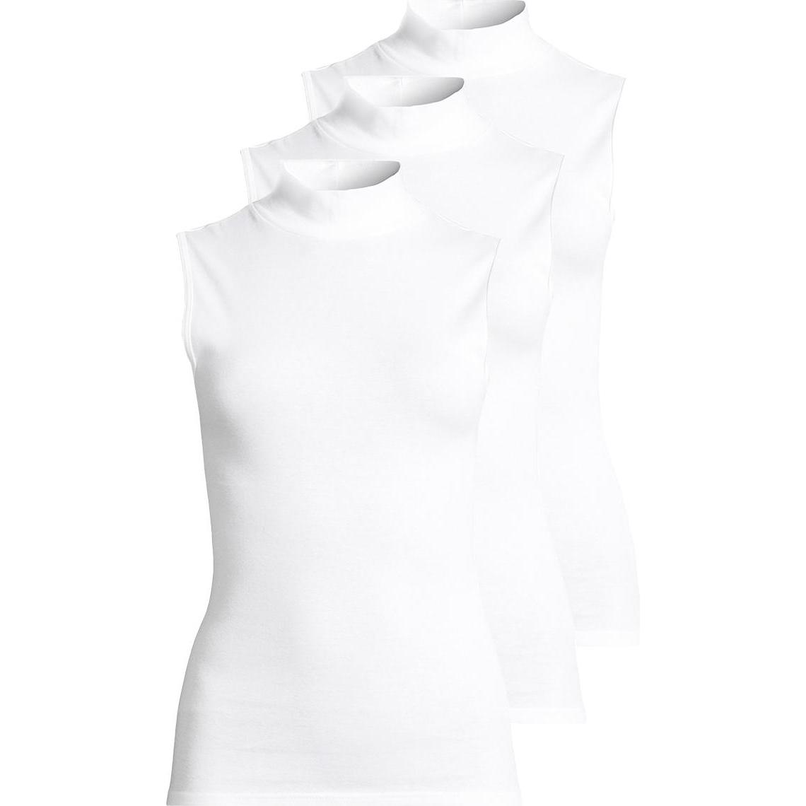 Speidel, Damen, Shirt, 3er Pack bio.cotton Unterhemd / Cityshirt, Weiss, (40)