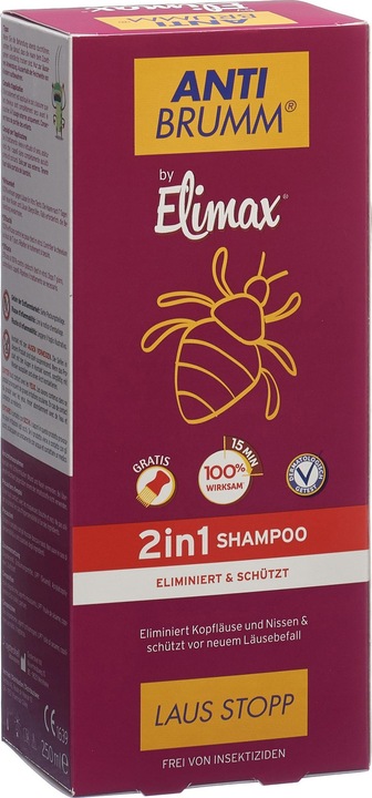 Anti-Brumm Laus Stopp 2 in 1 (250 ml, Läuse Shampoo)