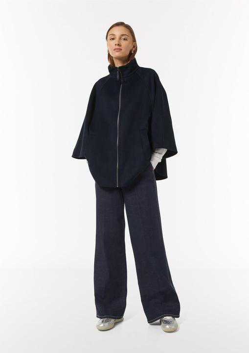 Actual product image Comma Outdoor-Umhang Wollmix-Cape im Loose Fit mit Raglan-Ärmeln (XS)