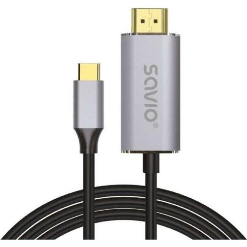 Savio USB-C-HDMI-Kabel CL-199 2 m (2 m), Cavo USB