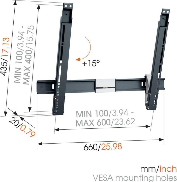 Produktbild Vogels Thin 515 (Wand, 65", 25 kg)