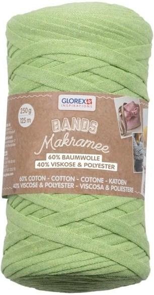 Glorex Wolle Makramee Bands 250 g, Grün (125 m)