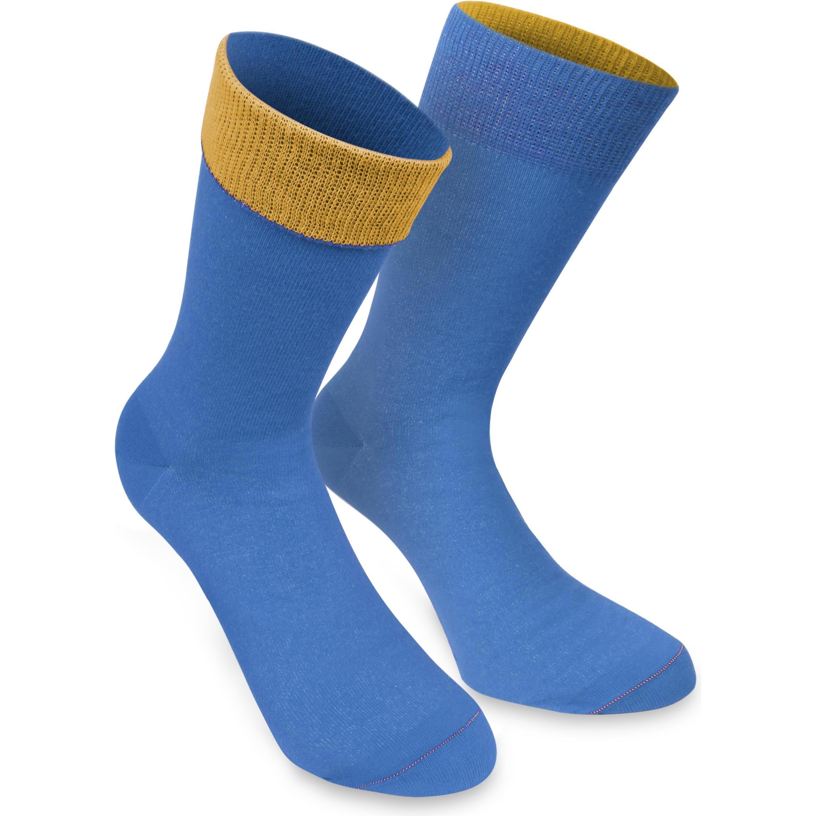Thumbnail - Normani, Unisex, Socken, 1 Paar Socken Bi-Color, Blau, (Einzelpack, 35 - 38)