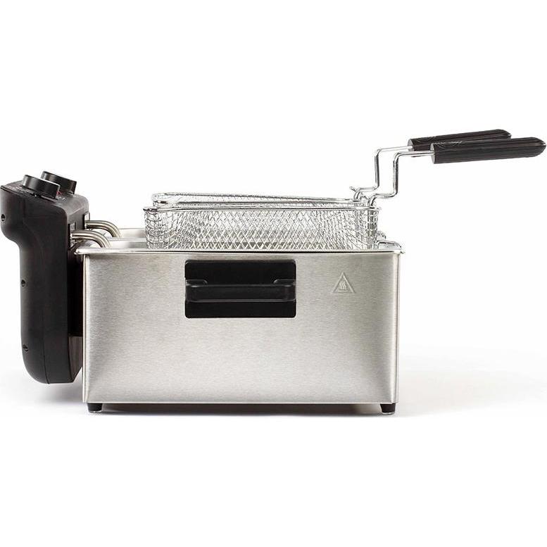 Livoo Doppelfritteuse 2 x 3 L, Fritteuse, Silber