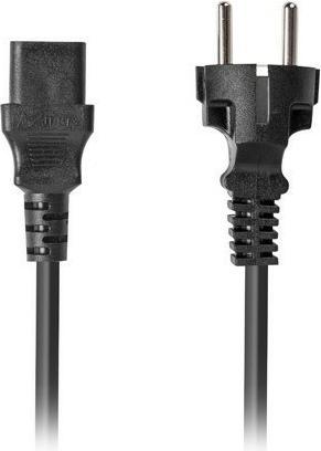 Produktbild Lanberg Power cable laptop CEE 7/7 -> C320 C13 straight, black (1.80 m)