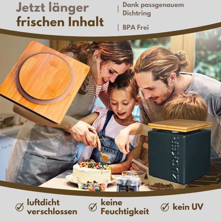 Actual product image HWG Zuckerdose, stapelbar, luftdicht (2 l)