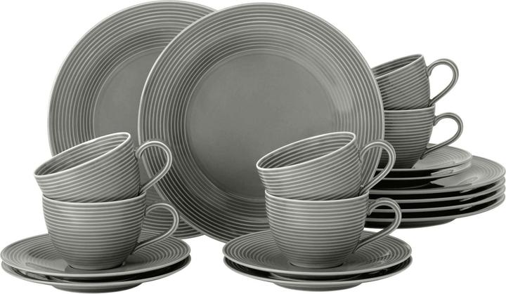 Seltmann Weiden coffee set Beat pearl grey uni 18 pieces (18 pcs.)