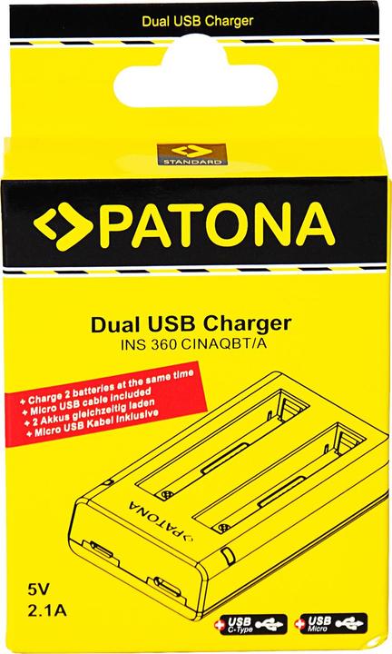 Actual product image Patona Dual USB charger (Camera battery charger)