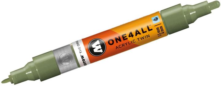 Produktbild Molotow Marqueur pour Maquettes - One4All Twin - Acrylique Amazone Clair - 1,5/4mm - -205 - 15 cm (Amazonas Hell, 4 mm, 1 x)