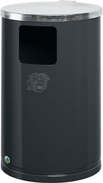 Immagine prodotto kaiserkraft Raccoglitori per esterni in lamiera d'acciaio (30 l)