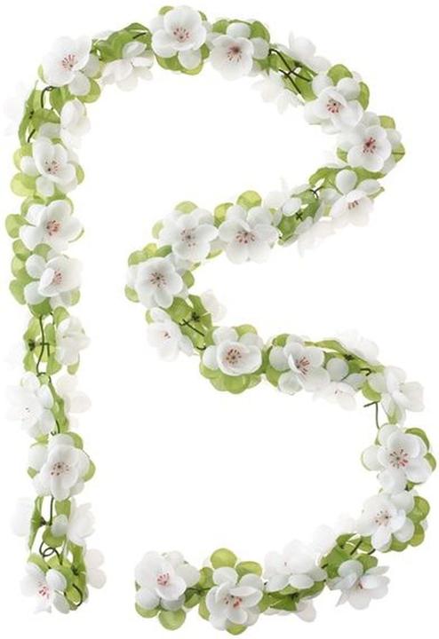Actual product image Basil FLOWER GARLAND, flower garland, 170cm, white