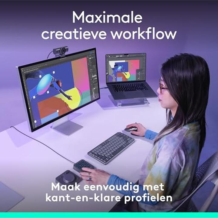 Image du produit Logitech Mx Creative Console (Sans disposition de clavier, Sans fil, Filaire)