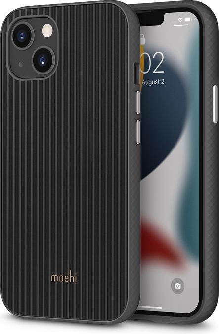Immagine prodotto Moshi Arx Slim Hardshell Case (MagSafe) per iPhone 13 - Mirage Black (Apple iPhone 13)