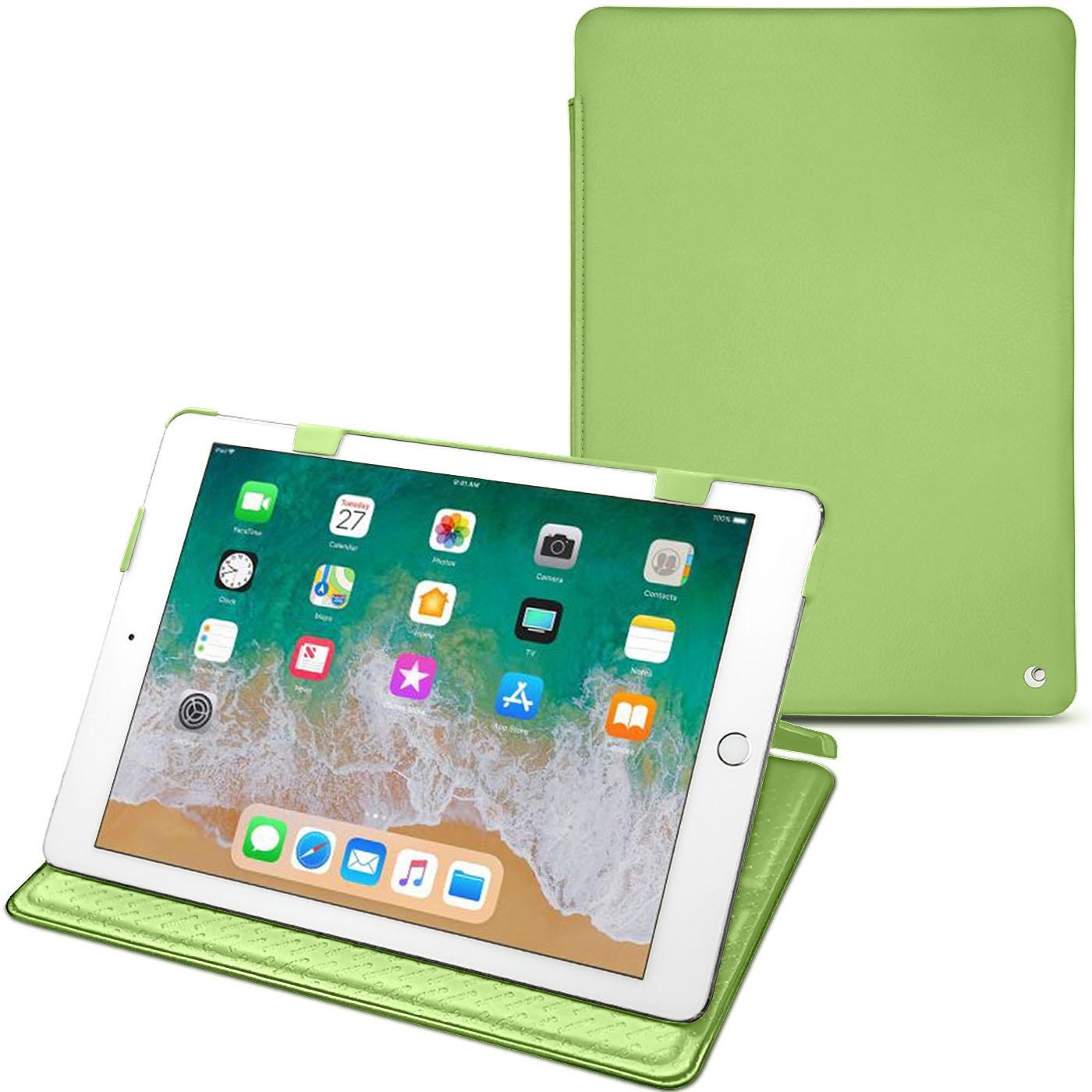 Noreve Lederschutzhülle horizontal (iPad 9.7), Tablet Hülle, Grün