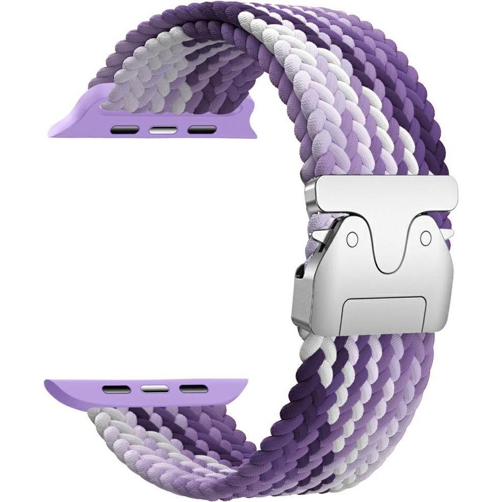 Beline Woven Nylon Parachute Strap for Apple Watch 38/40/41mm Purple (Nylon), Cinturini per orologi, Viola