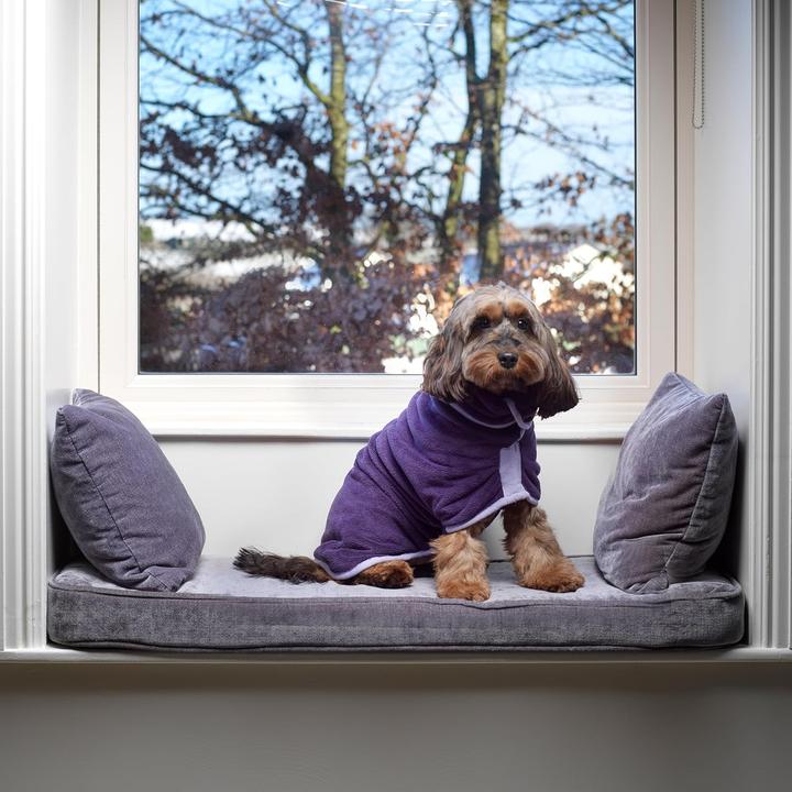 Actual product image Lucky Paws Hundebademantel (S, Dog bathrobe)