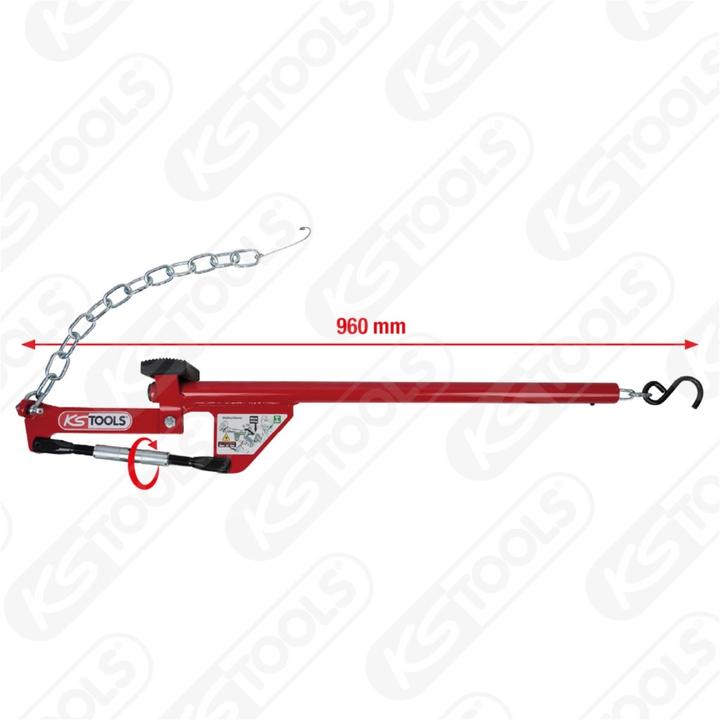 Actual product image KS Tools Universal axle lever with chain