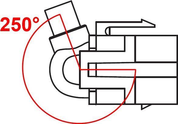 Actual product image Delock Keystone module USB 3.0 A female 250° > USB 3.0 A male with cable white (0.50 m, USB 3.0)