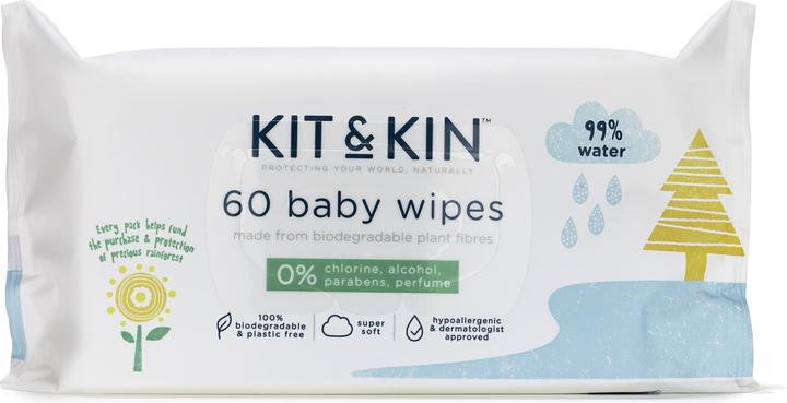 Kit & Kin Lingettes (60 pièce(s))