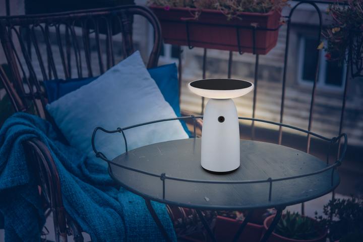 Actual product image Globo Solarleuchte Aluminium Weiss, 1xled (IP54)