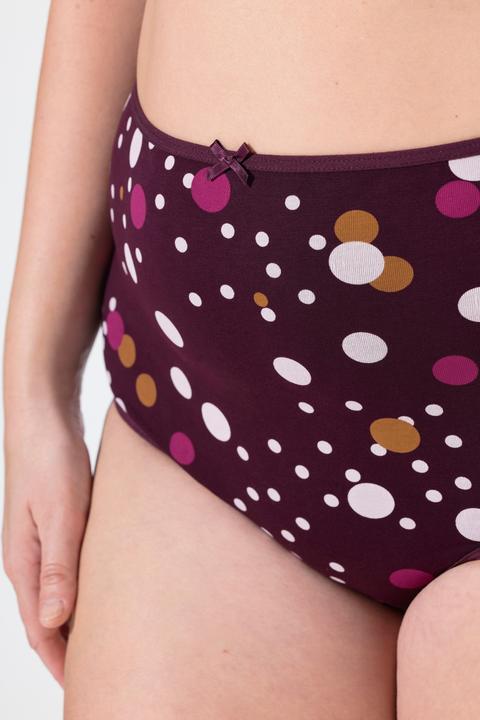 Produktbild Ulla Popken Maxislips, 5er-Pack, Punkte/Ringel/einfarbig (58, 5er Pack)
