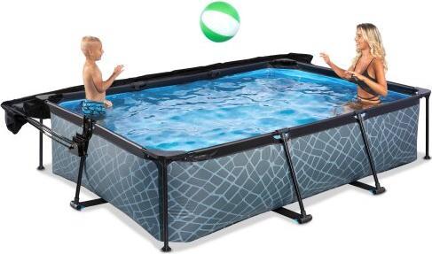 Actual product image Exit Rectangular frame pool 300x200x65 cm with sunshade and filter pump (300 x 230 x 65 cm)