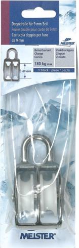 Actual product image Meister Double roller galvanised for 9mm