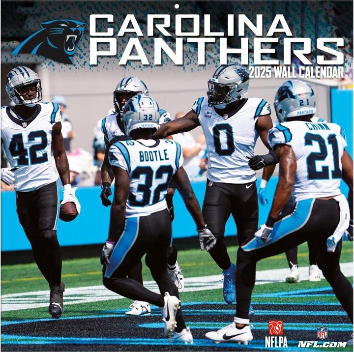 Image du produit NFL - Carolina Panthers - Calendrier mural de l'équipe 30,5 x 30,5 cm 2025 (30,5 x 30,5 cm, Français, Italien, Espagnol, Allemand, Anglais)