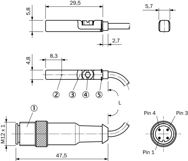 Actual product image Sick Sensor for T-slot cylinder (Sensor)