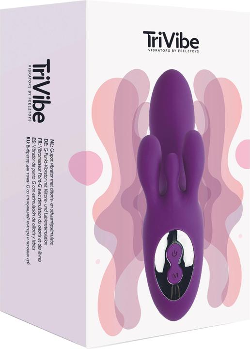 Productafbeelding FeelzToys TriVibe G-Spot Vibrator met Clitorale & Labia Stimulatie Purpl