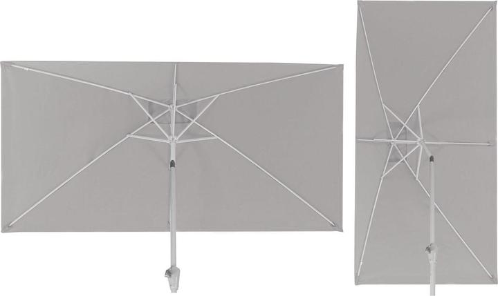 Actual product image Mendler Parasol, garden umbrella, 2x3m rectangular inclinable, polyester/aluminium 4,5kg - pink (1.92 m)