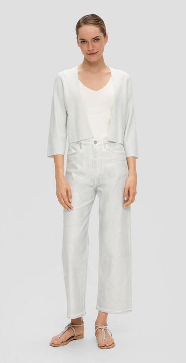 Produktbild s.Oliver Strickjacke Kurze Strickjacke mit Metallic-Garn (46)