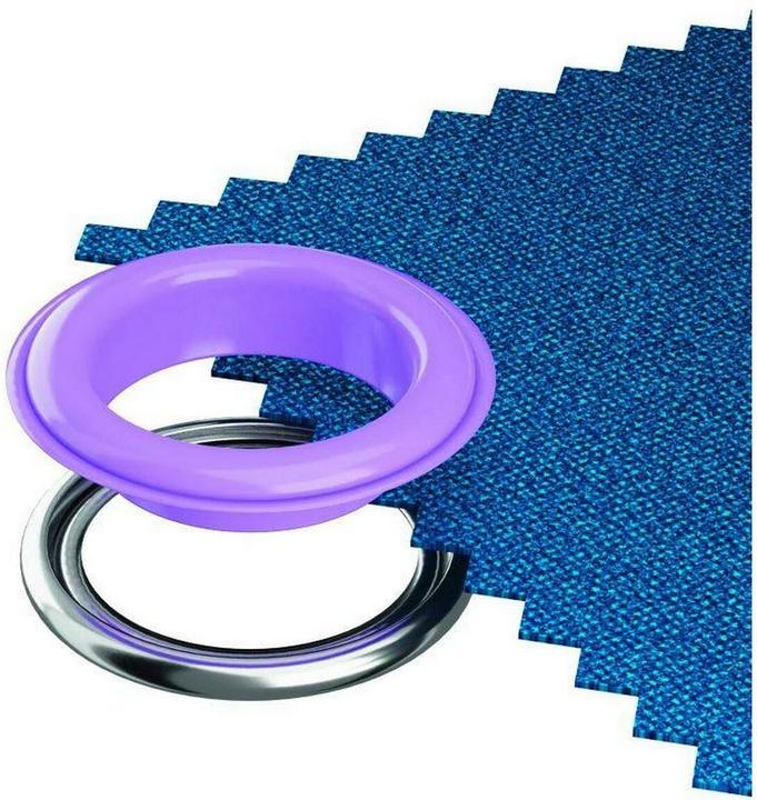 Immagine prodotto Prym Occhielli con dischi MS, colore viola-argento 14 mm, 15 pezzi.