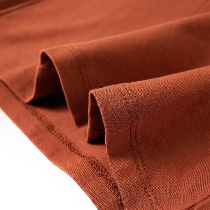 Immagine prodotto vidaXL Camicia da bambino a maniche lunghe Cognac 128,Materiale: 95 % cotone. 5 (128)