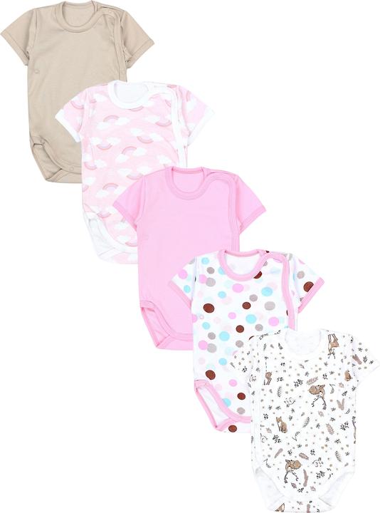 Beige, Grey, light pink, Mint green, Powder pink, Punctilios, Rainbow, Roe, Rose, Yellow