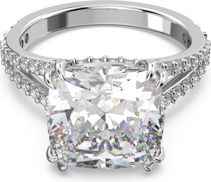 Actual product image Swarovski Constella Cocktail Square Ring Silver (60)