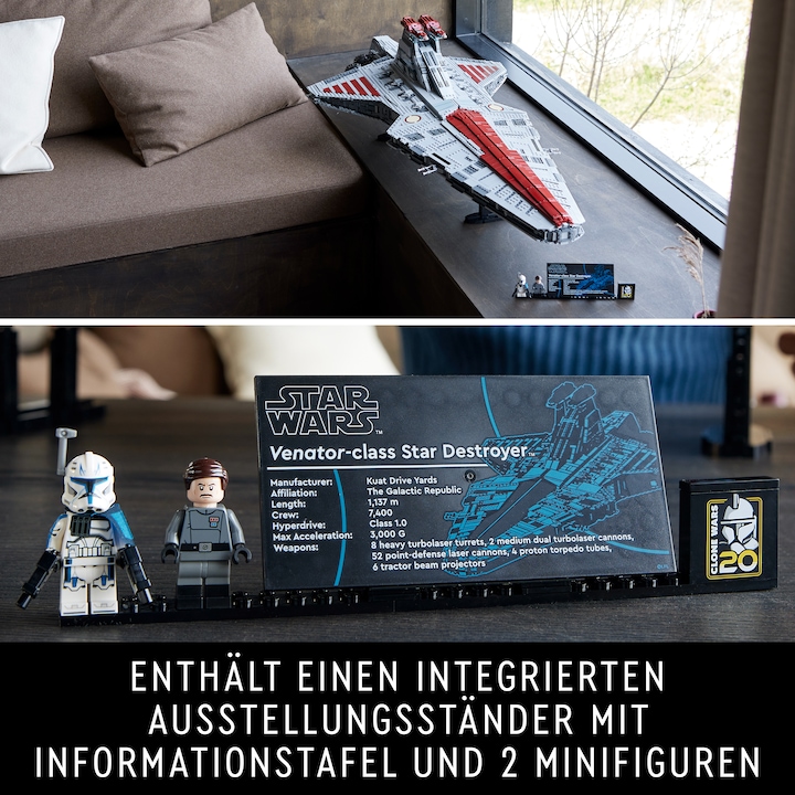 Actual product image LEGO UCS Venator-class Republic Attack Cruiser (75367, LEGO Star Wars, LEGO Rare Sets)