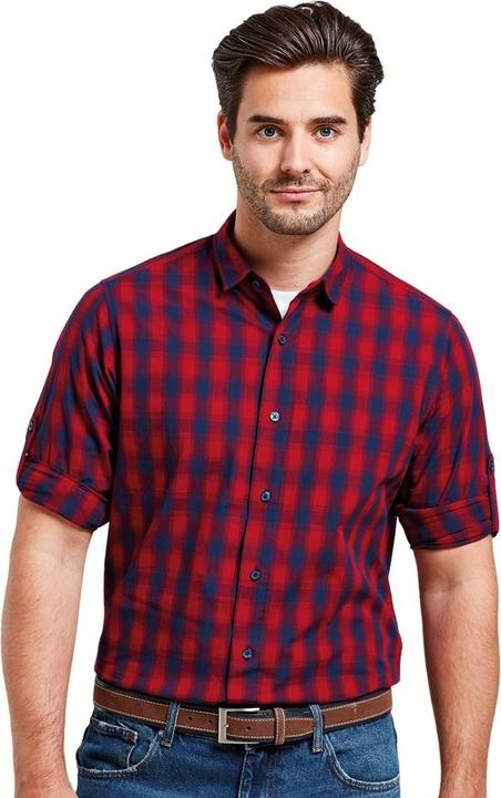 Immagine prodotto Premier Camicia a maniche lunghe da uomo in cotone a quadri Mulligan (L)