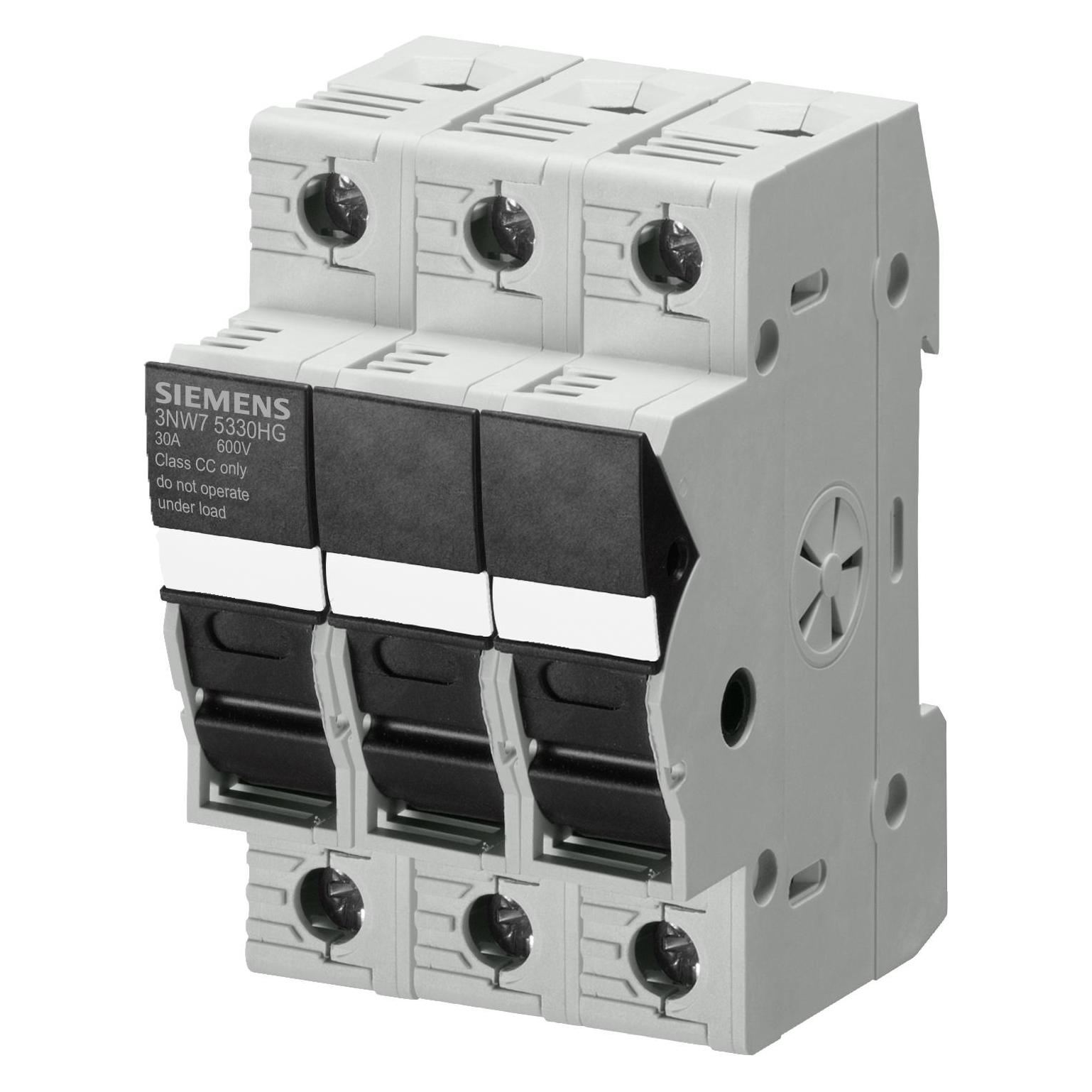 Siemens , Fusibile, Siem 3Nw7533-0Hg Portafusibile Cl.cc 30A 3P 10X38 (30 A)