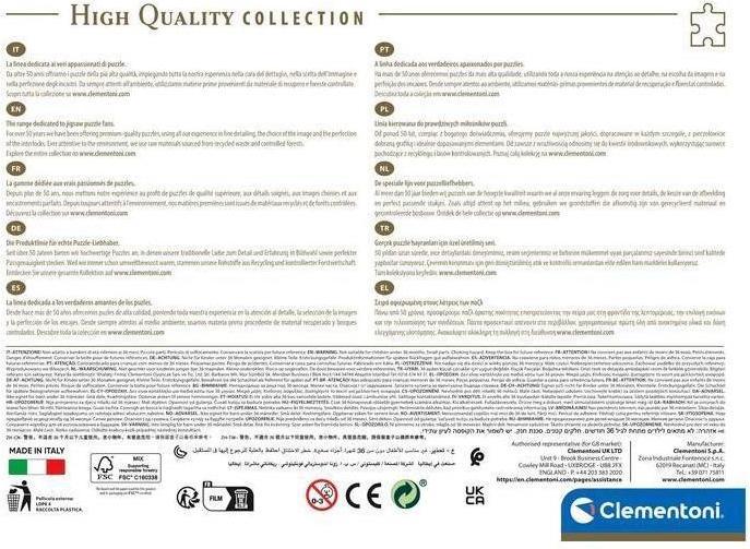 Actual product image Clementoni cat and rabbit (500 pieces)