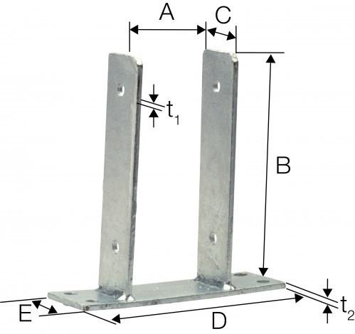 Image du produit Simpson Sst Ancre de poste (4 pcs)