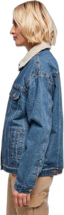 Actual product image Urban Classics Ladies Oversized Sherpa Denim Jacket (M)