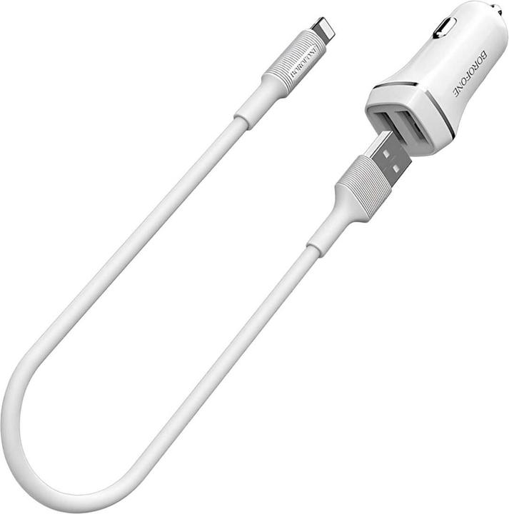 Produktbild Borofone 2x USB-A 2,4 A Stecker (BFO-BZ2-LW)