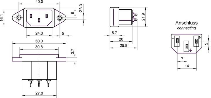 Produktbild Goobay Netzanschluss